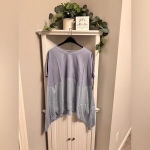 Umgee Light Blue Short Sleeve Top